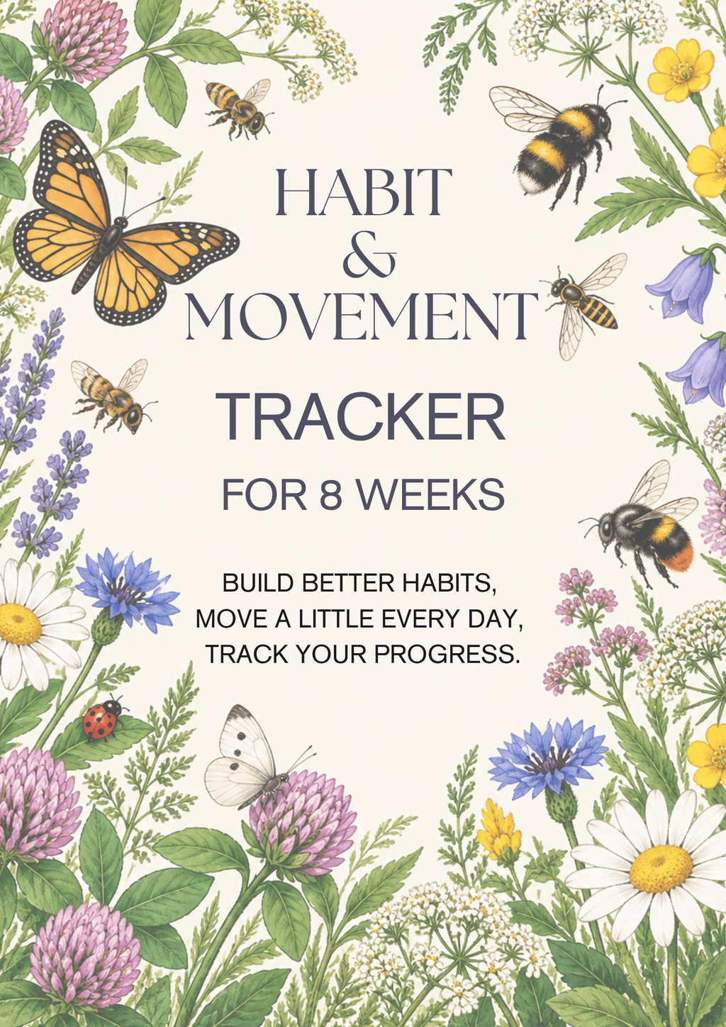 Habit & Movement Tracker – 8 Weeks | Printable PDF