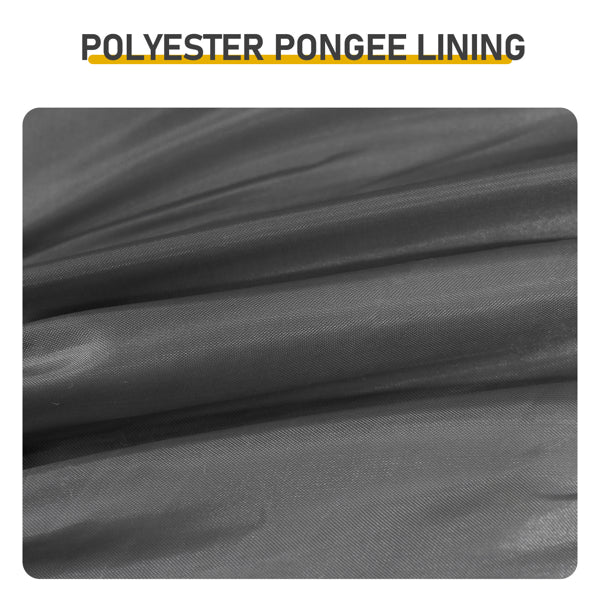 Polyester pongee lining fabric for heated sleeping bag, dark gray wavy texture